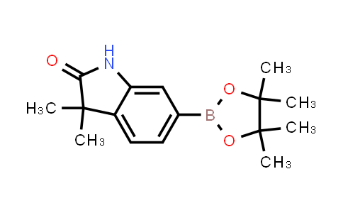 CAS No. 1190861-74-5, 3,3-Dimethyl-6-(4,4,5,5-tetramethyl-1,3,2-dioxaborolan-2-yl)indolin-2-one