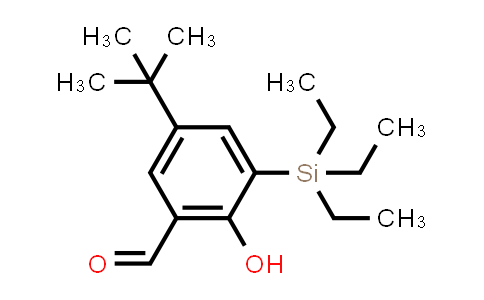 CAS No. 1190881-79-8, 5-(1,1-Dimethylethyl)-2-hydroxy-3-(triethylsilyl)benzaldehyde
