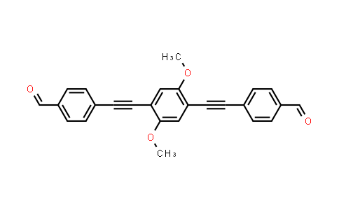 CAS No. 1190963-83-7, 4,4'-((2,5-Dimethoxy-1,4-phenylene)bis(ethyne-2,1-diyl))dibenzaldehyde
