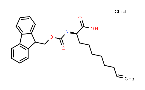CAS No. 1191429-20-5, (R)-2-((((9H-Fluoren-9-yl)methoxy)carbonyl)amino)dec-9-enoic acid