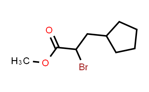 CAS No. 1191453-82-3, methyl 2-bromo-3-cyclopentylpropanoate
