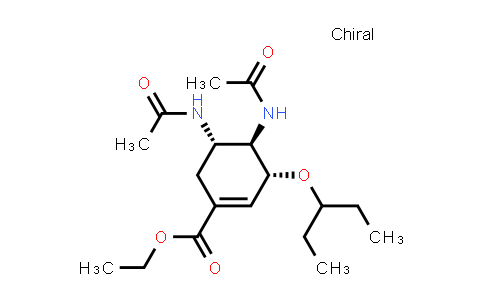 CAS No. 1191921-01-3, (3R,4R,5S)-Ethyl 4,5-diacetamido-3-(pentan-3-yloxy)cyclohex-1-enecarboxylate