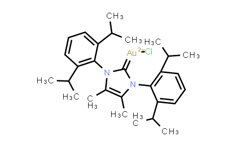 CAS No. 1192141-66-4, Chloro{1,3-bis[2,6-bis(1-methylethyl)phenyl]-1,3-dihydro-4,5-dimethyl-2H-imidazol-2-ylidene}gold(I)