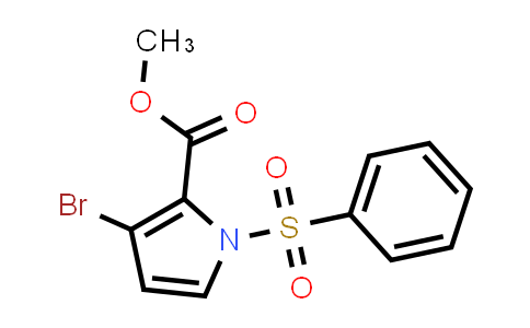 CAS No. 1192217-76-7, Methyl 3-bromo-1-(phenylsulfonyl)-1H-pyrrole-2-carboxylate
