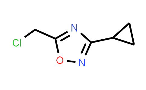CAS No. 119223-01-7, 5-(Chloromethyl)-3-cyclopropyl-1,2,4-oxadiazole