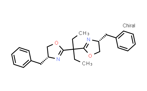 CAS No. 1192345-90-6, (4R,4'R)-2,2'-(Pentane-3,3-diyl)bis(4-benzyl-4,5-dihydrooxazole)