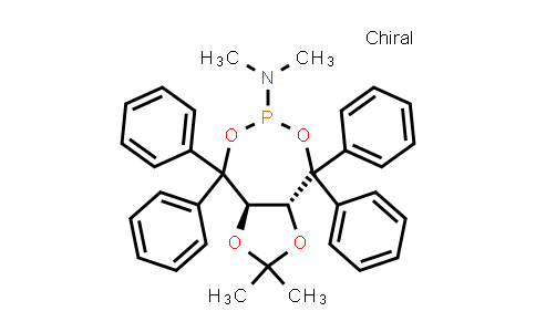 CAS No. 1192678-82-2, rel-(3aR,8aR)-Tetrahydro-N,N,2,2-tetramethyl-4,4,8,8-tetraphenyl-1,3-dioxolo[4,5-e][1,3,2]dioxaphosphepin-6-amine