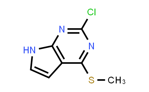 CAS No. 1192711-79-7, 2-Chloro-4-(methylthio)-7H-pyrrolo[2,3-d]pyrimidine