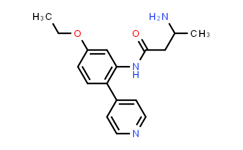 CAS No. 119289-45-1, 3-Amino-N-[5-ethoxy-2-(4-pyridinyl)phenyl]butanamide