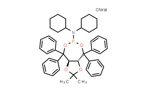 CAS No. 1193254-83-9, (3aR,8aR)-N,N-Dicyclohexyltetrahydro-2,2-dimethyl-4,4,8,8-tetraphenyl-1,3-dioxolo[4,5-e][1,3,2]dioxaphosphepin-6-amine