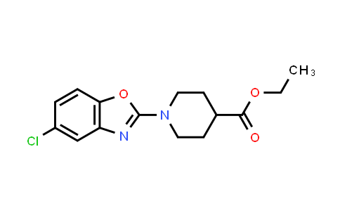 CAS No. 1193386-52-5, Ethyl 1-(5-chloro-1,3-benzoxazol-2-yl)piperidine-4-carboxylate