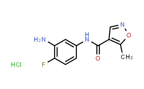 CAS No. 1193389-78-4, 4-Isoxazolecarboxamide, N-(3-amino-4-fluorophenyl)-5-methyl-, hydrochloride