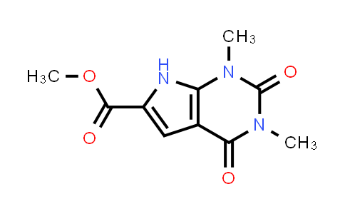 CAS No. 119350-50-4, Methyl 1,3-dimethyl-2,4-dioxo-2,3,4,7-tetrahydro-1H-pyrrolo[2,3-d]pyrimidine-6-carboxylate