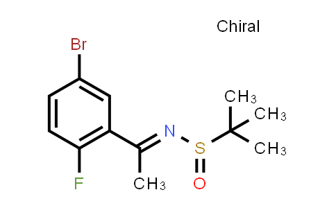 CAS No. 1194044-26-2, (R,E)-N-(1-(5-Bromo-2-fluorophenyl)ethylidene)-2-methylpropane-2-sulfinamide