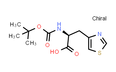 CAS No. 119434-75-2, (S)-2-((tert-Butoxycarbonyl)amino)-3-(thiazol-4-yl)propanoic acid