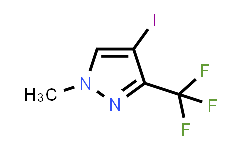 CAS No. 1194377-09-7, 4-Iodo-1-methyl-3-(trifluoromethyl)-1H-pyrazole