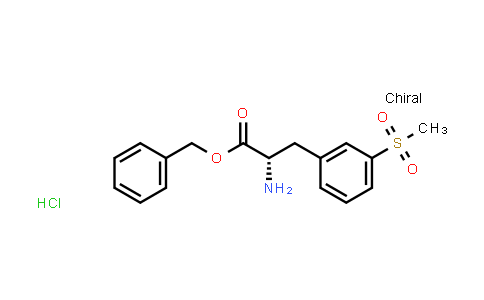 CAS No. 1194550-59-8, (S)-Benzyl 2-amino-3-(3-(methylsulfonyl)phenyl)propanoate hydrochloride