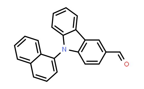 CAS No. 119471-79-3, 9-(Naphthalen-1-yl)-9H-carbazole-3-carbaldehyde