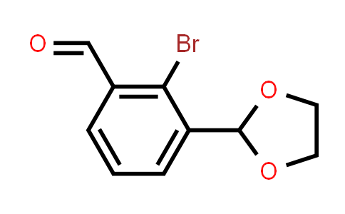 CAS No. 1195621-77-2, 2-Bromo-3-(1,3-dioxolan-2-yl)benzaldehyde