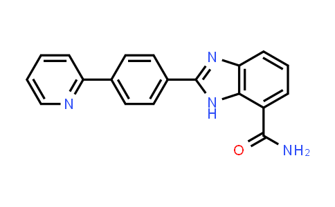 CAS No. 1196059-70-7, 1H-Benzimidazole-7-carboxamide, 2-[4-(2-pyridinyl)phenyl]-