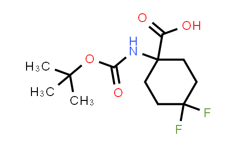 CAS No. 1196151-58-2, 1-((tert-Butoxycarbonyl)amino)-4,4-difluorocyclohexanecarboxylic acid