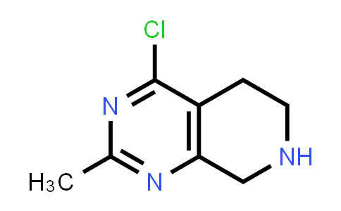 CAS No. 1196155-12-0, 4-Chloro-2-methyl-5,6,7,8-tetrahydropyrido[3,4-d]pyrimidine
