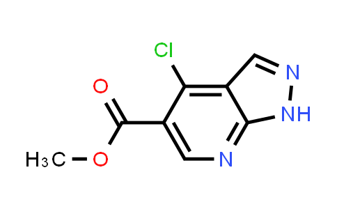 CAS No. 1196156-72-5, Methyl 4-chloro-1H-pyrazolo[3,4-b]pyridine-5-carboxylate