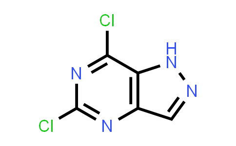 CAS No. 1196157-42-2, 5,7-Dichloro-1H-pyrazolo[4,3-d]pyrimidine