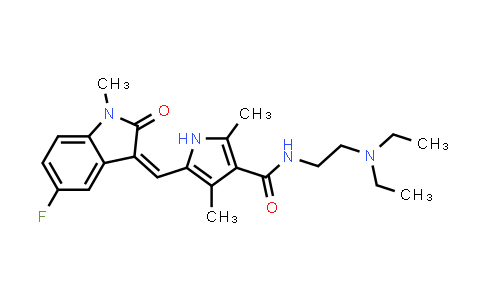 CAS No. 1196450-91-5, 1H-Pyrrole-3-carboxamide, N-[2-(diethylamino)ethyl]-5-[(5-fluoro-1,2-dihydro-1-methyl-2-oxo-3H-indol-3-ylidene)methyl]-2,4-dimethyl-