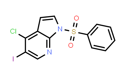 CAS No. 1196507-56-8, 4-Chloro-5-iodo-1-(phenylsulfonyl)-1H-pyrrolo[2,3-b]pyridine