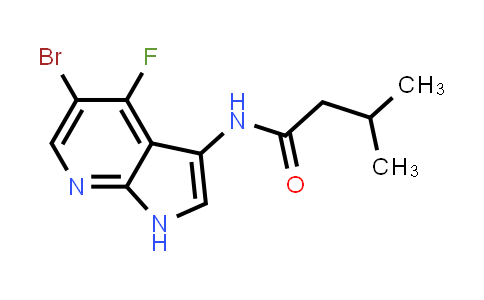 CAS No. 1196508-84-5, Butanamide, N-(5-bromo-4-fluoro-1H-pyrrolo[2,3-b]pyridin-3-yl)-3-methyl-