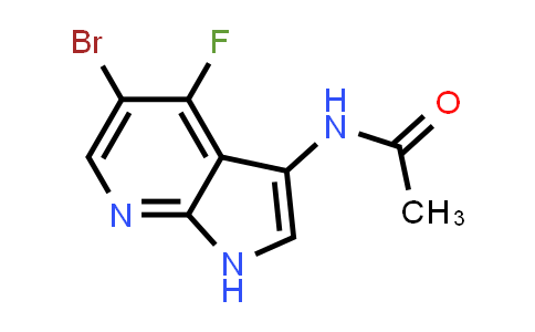 CAS No. 1196509-30-4, Acetamide, N-(5-bromo-4-fluoro-1H-pyrrolo[2,3-b]pyridin-3-yl)-
