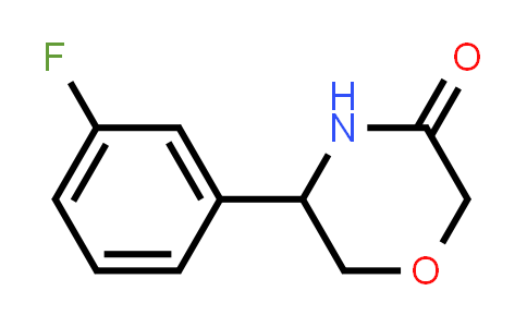 CAS No. 1196551-88-8, 5-(3-Fluorophenyl)morpholin-3-one