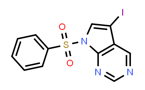 CAS No. 1196662-07-3, 7-(Benzenesulfonyl)-5-iodo-7H-pyrrolo[2,3-d]pyrimidine