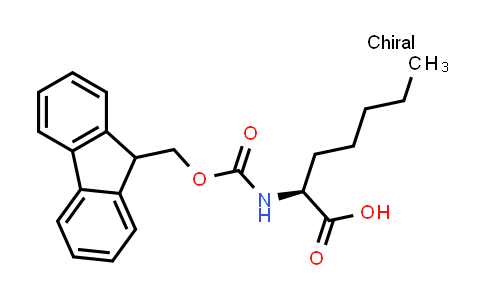 CAS No. 1197020-22-6, (S)-2-((((9H-Fluoren-9-yl)methoxy)carbonyl)amino)heptanoic acid