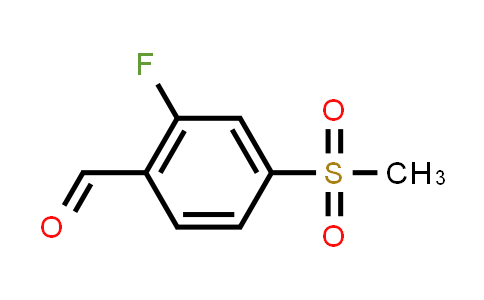 CAS No. 1197193-11-5, 2-Fluoro-4-(methylsulfonyl)benzaldehyde