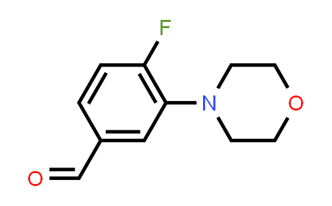 CAS No. 1197193-13-7, 4-Fluoro-3-morpholinobenzaldehyde