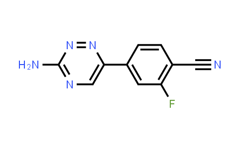 CAS No. 1197377-47-1, 4-(3-Amino-1,2,4-triazin-6-yl)-2-fluorobenzonitrile