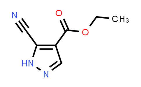 CAS No. 119741-57-0, Ethyl 5-cyano-1H-pyrazole-4-carboxylate