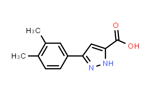 CAS No. 1197631-29-0, 3-(3,4-Dimethylphenyl)-1H-pyrazole-5-carboxylic acid