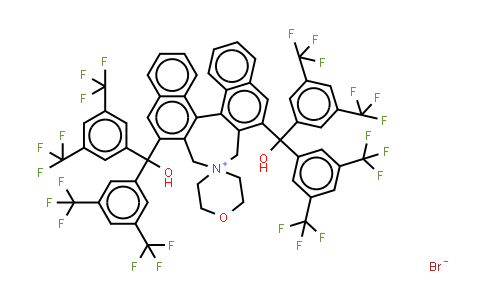 MC510665 | 1197922-04-5 | (11bS)-2,6-Bis[bis[3,5-bis(trifluoromethyl)phenyl]hydroxymethyl]-3,5-dihydrospiro[4H-dinaphth[2,1-c:1',2'-e]azepine-4,4'-morpholinium] bromide