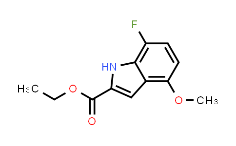 CAS No. 1197943-55-7, Ethyl 7-fluoro-4-methoxy-1H-indole-2-carboxylate