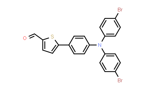 CAS No. 1197992-32-7, 5-(4-(Bis(4-bromophenyl)amino)phenyl)thiophene-2-carbaldehyde