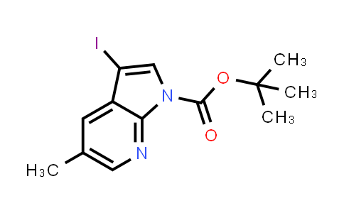 CAS No. 1198097-29-8, tert-Butyl 3-iodo-5-methyl-1H-pyrrolo[2,3-b]pyridine-1-carboxylate