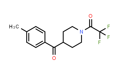 CAS No. 1198285-26-5, 2,2,2-Trifluoro-1-(4-(4-methylbenzoyl)piperidin-1-yl)ethanone