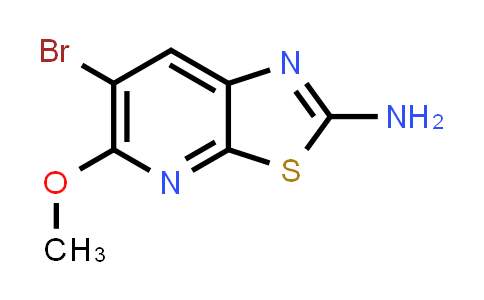 CAS No. 1198319-50-4, 6-Bromo-5-methoxythiazolo[5,4-b]pyridin-2-amine