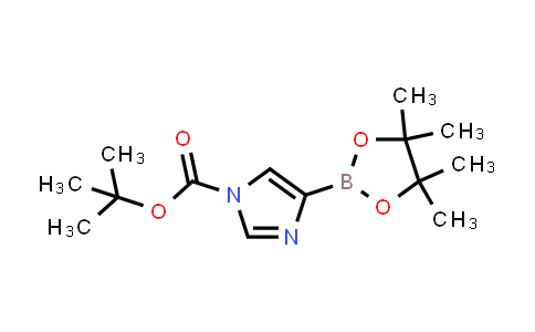 CAS No. 1198605-51-4, tert-Butyl 4-(4,4,5,5-tetramethyl-1,3,2-dioxaborolan-2-yl)-1H-imidazole-1-carboxylate