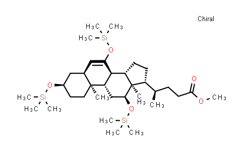 CAS No. 1198787-00-6, (R)-methyl 4-((3R,5S,8R,9S,10S,12S,13R,14S,17R)-10,13-dimethyl-3,7,12-tris((trimethylsilyl)oxy)-2,3,4,5,8,9,10,11,12,13,14,15,16,17-tetradecahydro-1H-cyclopenta[a]phenanthren-17-yl)pentanoate