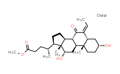 CAS No. 1198787-01-7, (R)-methyl 4-((3R,5R,8R,9S,10R,12S,13R,14S,17R,Z)-6-ethylidene-3,12-dihydroxy-10,13-dimethyl-7-oxohexadecahydro-1H-cyclopenta[a]phenanthren-17-yl)pentanoate