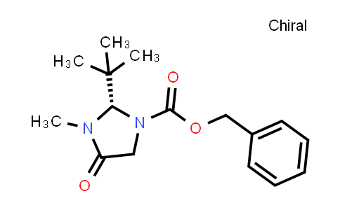 CAS No. 119906-49-9, (S)-Benzyl 2-(tert-butyl)-3-methyl-4-oxoimidazolidine-1-carboxylate